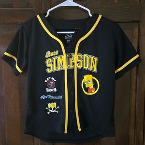 Black and Yellow Bart Simpson Kids Jersey